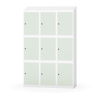 Boxskåp Novis sluttande tak 3:3 B120