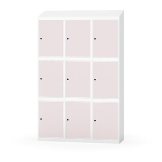 Boxskåp Novis sluttande tak 3:3 B120