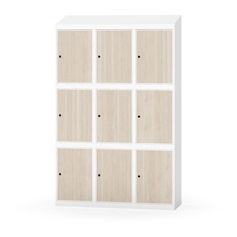 Boxskåp Novis sluttande tak 3:3 B120