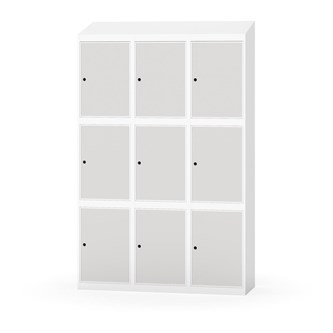 Boxskåp Novis sluttande tak 3:3 B120