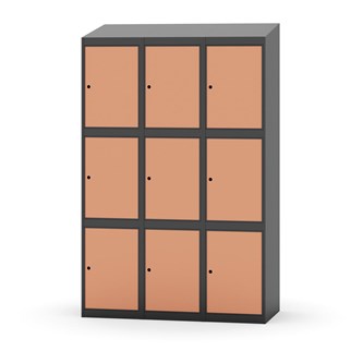 Boxskåp Novis sluttande tak 3:3 B120