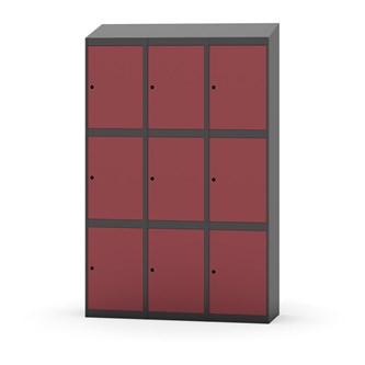 Boxskåp Novis sluttande tak 3:3 B120