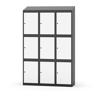 Boxskåp Novis sluttande tak 3:3 B120