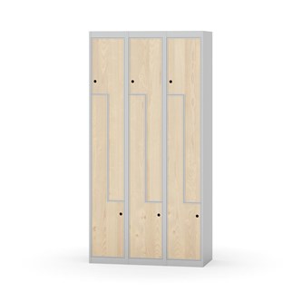 Klädskåp Novis Z plant tak 6 fack B90