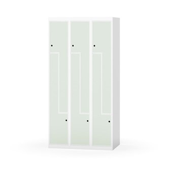 Klädskåp Novis Z plant tak 6 fack B90