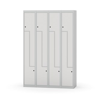 Klädskåp Novis Z plant tak 8 fack B120
