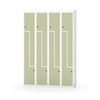 Klädskåp Novis Z plant tak 8 fack B120