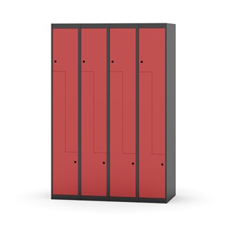 Klädskåp Novis Z plant tak 8 fack B120