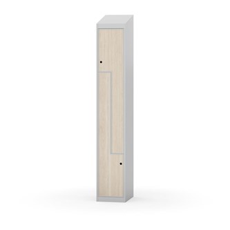 Klädskåp Novis Z sluttande tak 2 fack B30