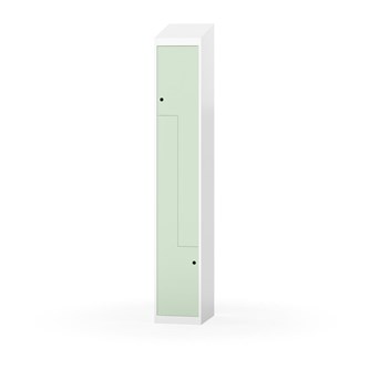 Klädskåp Novis Z sluttande tak 2 fack B30