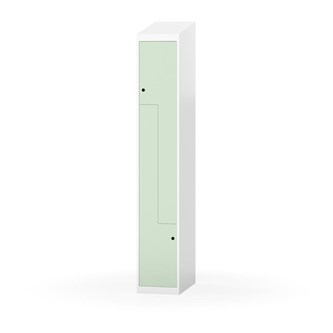 Klädskåp Novis Z sluttande tak 2 fack B30