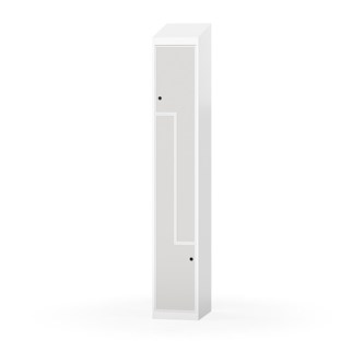 Klädskåp Novis Z sluttande tak 2 fack B30