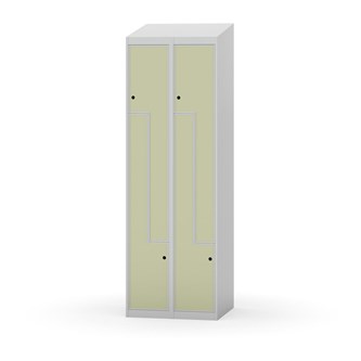 Klädskåp Novis Z sluttande tak 4 fack B60