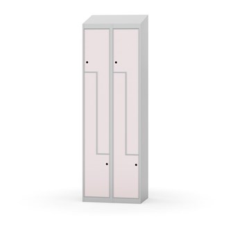 Klädskåp Novis Z sluttande tak 4 fack B60