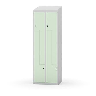 Klädskåp Novis Z sluttande tak 4 fack B60