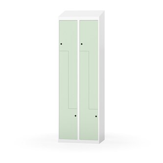 Klädskåp Novis Z sluttande tak 4 fack B60