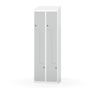 Klädskåp Novis Z sluttande tak 4 fack B60