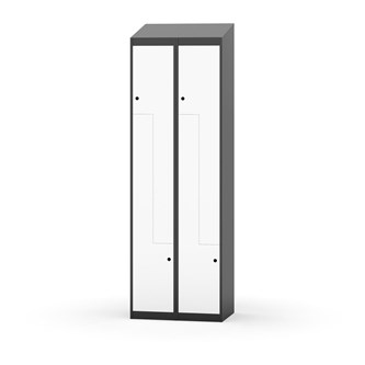 Klädskåp Novis Z sluttande tak 4 fack B60
