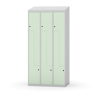 Klädskåp Novis Z sluttande tak 6 fack B90