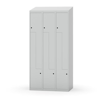 Klädskåp Novis Z sluttande tak 6 fack B90
