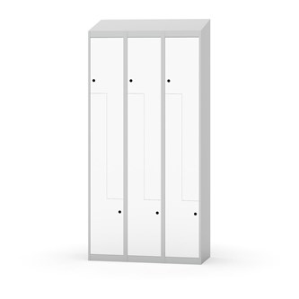 Klädskåp Novis Z sluttande tak 6 fack B90