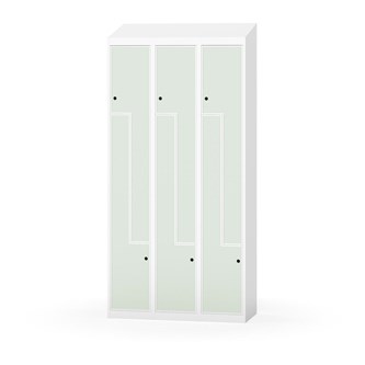 Klädskåp Novis Z sluttande tak 6 fack B90