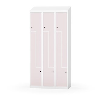 Klädskåp Novis Z sluttande tak 6 fack B90