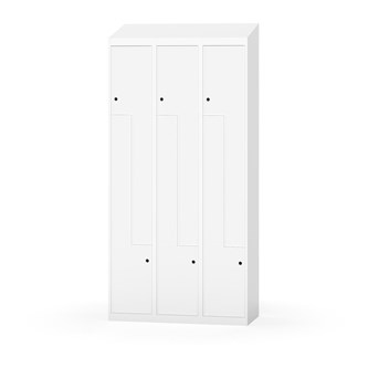 Klädskåp Novis Z sluttande tak 6 fack B90