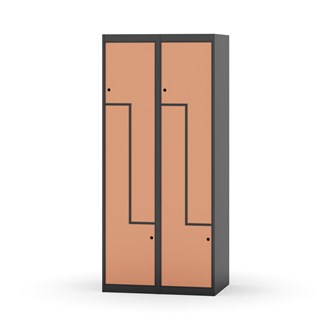 Klädskåp Novis Z plant tak 4 fack B80