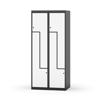 Klädskåp Novis Z plant tak 4 fack B80