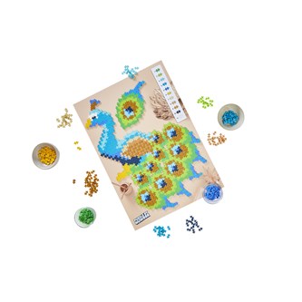 PLUS-PLUS Puzzle by numbers Påfågel