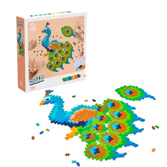 PLUS-PLUS Puzzle by numbers Påfågel