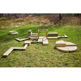 Urban scenmodul kvartscirkel 80x80