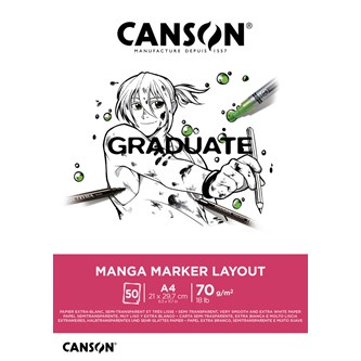 Manga Marker block GRADUATE 70 g, A4