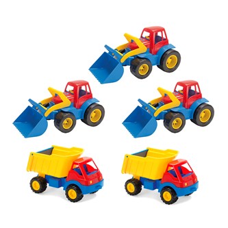 Dantoy Arbetsfordon 30 cm, 5-pack