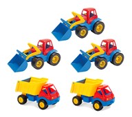 Dantoy Arbetsfordon 30 cm, 5-pack