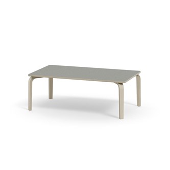 Bord Arcus akustik linoleum vitpig. björk 140x80 cm