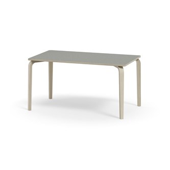 Bord Arcus akustik linoleum vitpig. björk 140x80 cm