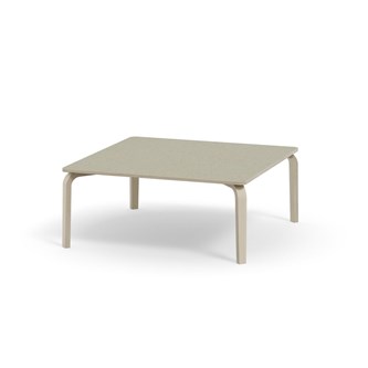 Bord Arcus akustik linoleum vitpig. björk 120x120 cm