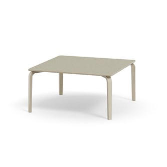 Bord Arcus akustik linoleum vitpig. björk 120x120 cm