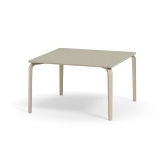 Bord Arcus akustik linoleum vitpig. björk 120x120 cm