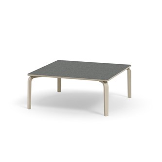 Bord Arcus akustik linoleum vitpig. björk 120x120 cm