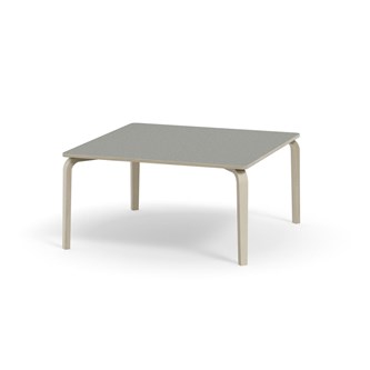 Bord Arcus akustik linoleum vitpig. björk 120x120 cm