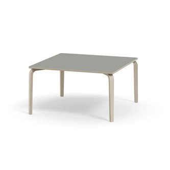 Bord Arcus akustik linoleum vitpig. björk 120x120 cm