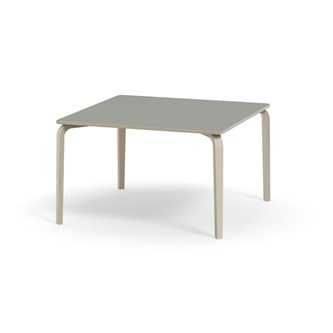 Bord Arcus akustik linoleum vitpig. björk 120x120 cm