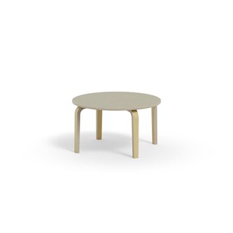 Bord Arcus akustik linoleum björk ø 90 cm