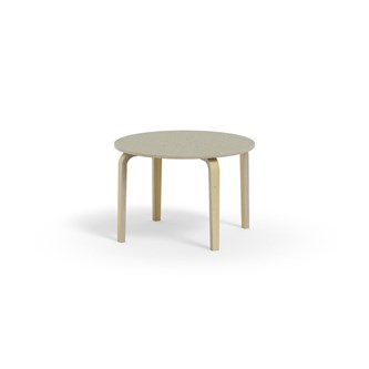 Bord Arcus akustik linoleum björk ø 90 cm