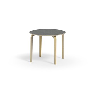 Bord Arcus akustik linoleum björk ø 90 cm