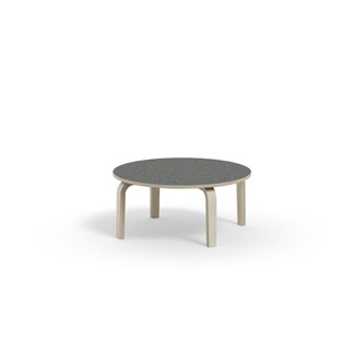 Bord Arcus akustik linoleum vitpig. björk ø 90 cm