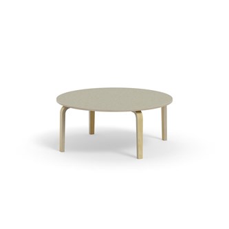 Bord Arcus akustik linoleum björk ø 120 cm